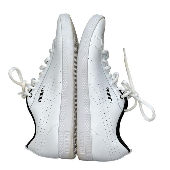 Puma White Lace up Sneakers(Size 8W) - Picture 9 of 11